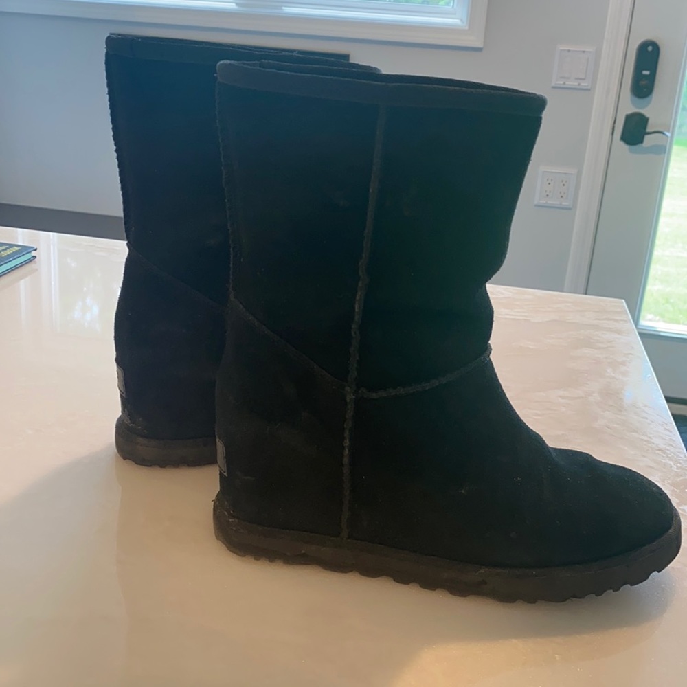 Ugg Classic Femme Wedge Bootie Size 7 Black